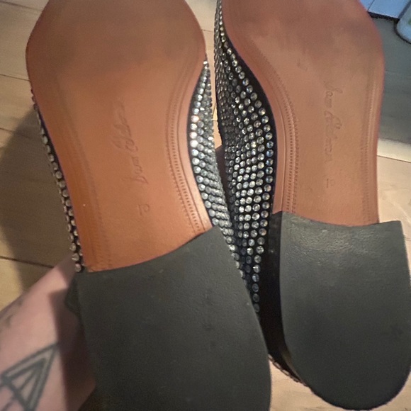 Edgy Black and Silver Rhinestone Loafers - Picture 10 of 11